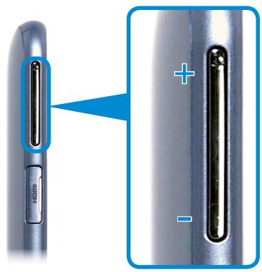 SAMSUNG XE500T1C - Adjusting the volume with the buttons - 1
