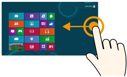 SAMSUNG XE500T1C - Learning basic touch screen operations - 1