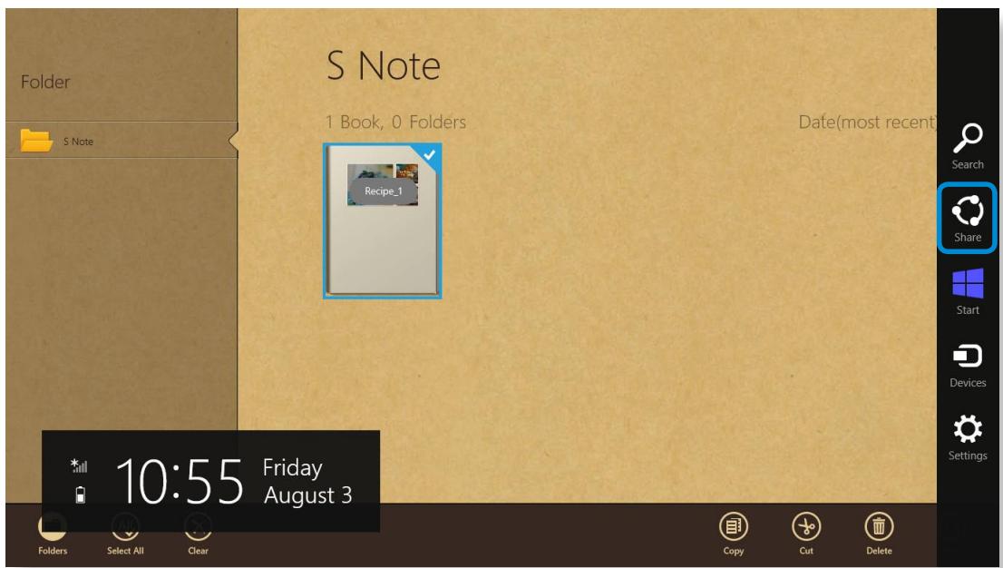 SAMSUNG XE500T1C - Sending a note via email - 1