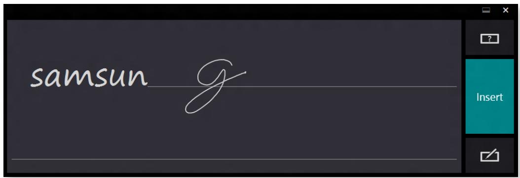 SAMSUNG XE500T1C - Entering characters in Handwriting Mode - 2