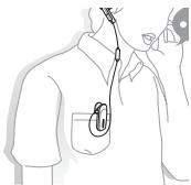 SAMSUNG AURICULAR MONO BLUETOOTH HM1500 - Wearing the headset - 2