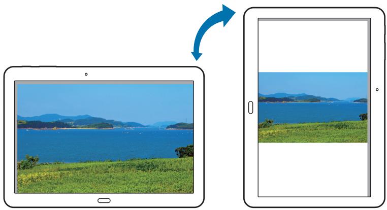 SAMSUNG SM-P605 - Rotating the screen - 1