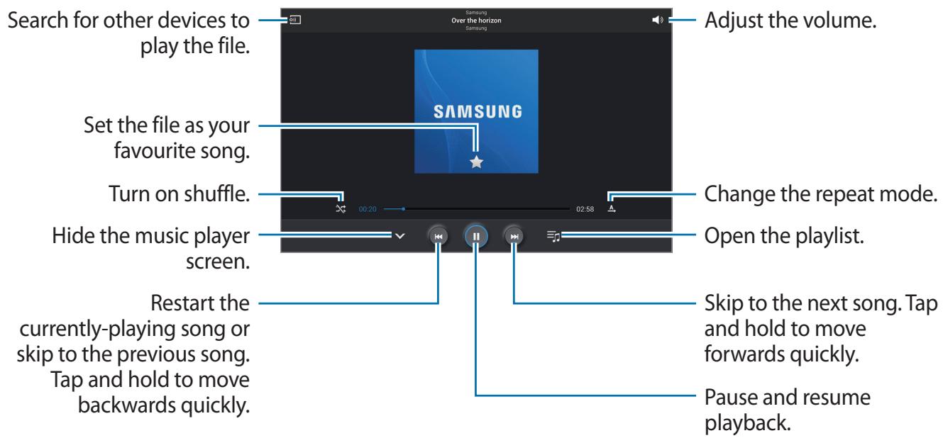 SAMSUNG SM-P605 - Playing music - 1