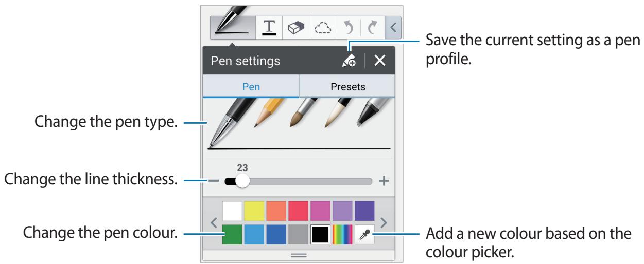 SAMSUNG SM-P605 - Composing notes - 2