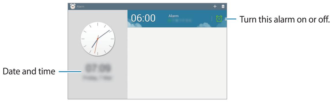 SAMSUNG SM-P605 - Alarm - 1