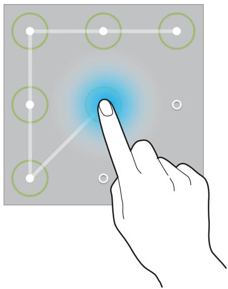 SAMSUNG SM-P605 - Setting a pattern - 1