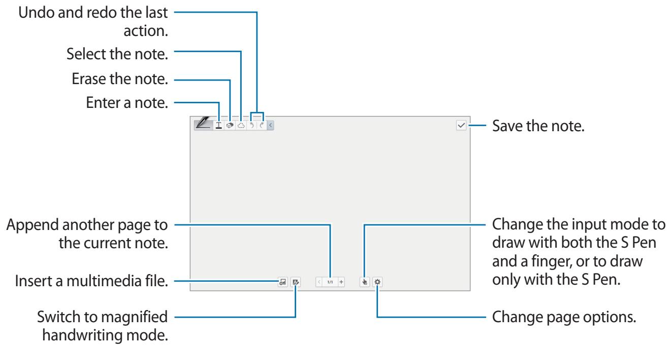 SAMSUNG SM-P605 - Composing notes - 1