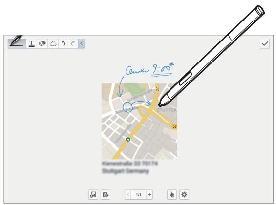 SAMSUNG SM-P605 - Inserting a map information - 1