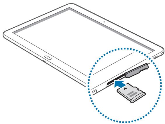 SAMSUNG SM-P605 - Inserting a memory card - 3