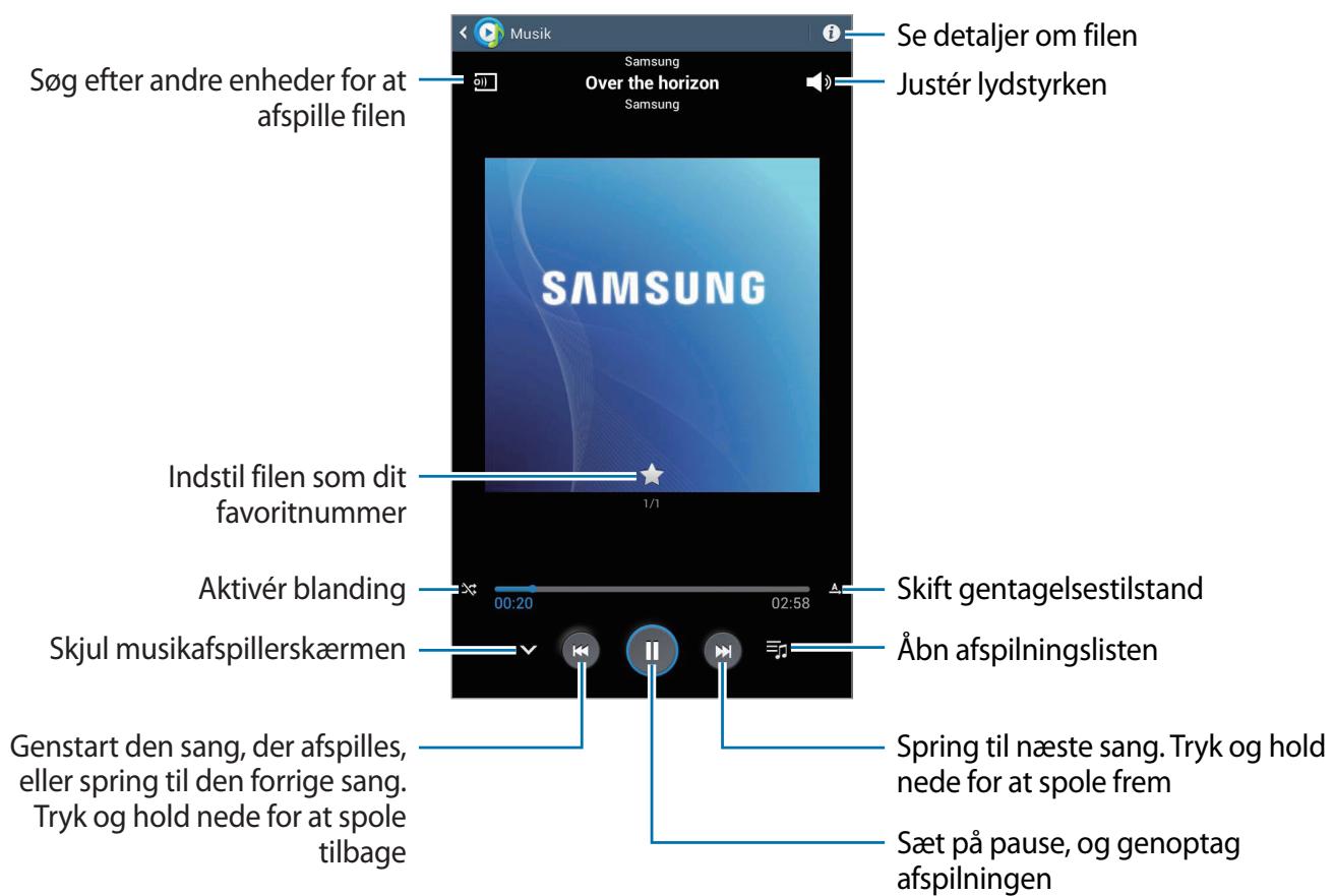SAMSUNG SM-T110X - Afspille musik - 1