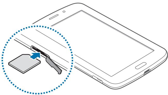 SAMSUNG SM-T211 - Installing the SIM or USIM card - 2