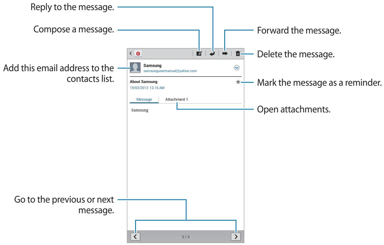 SAMSUNG SM-T211 - Reading messages - 1