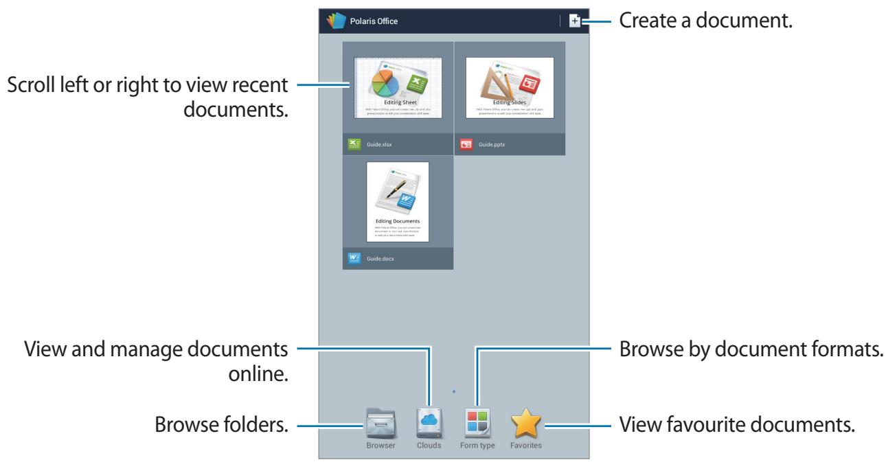 SAMSUNG SM-T211 - Polaris Office - 2