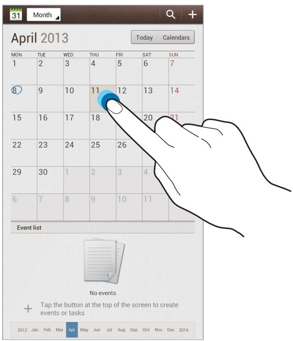 SAMSUNG SM-T211 - Creating events or tasks - 1