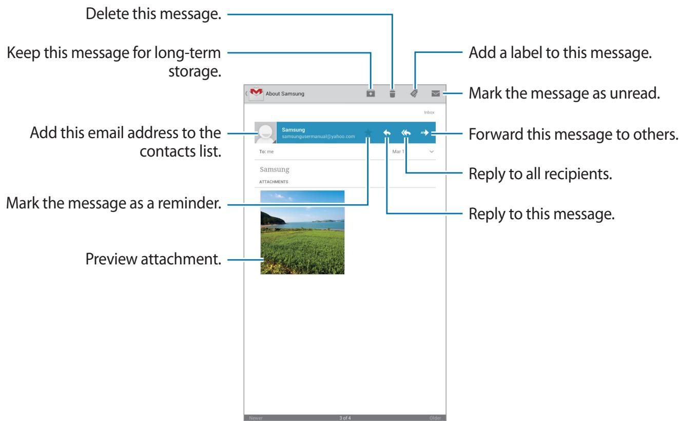 SAMSUNG SM-T211 - Reading messages - 1