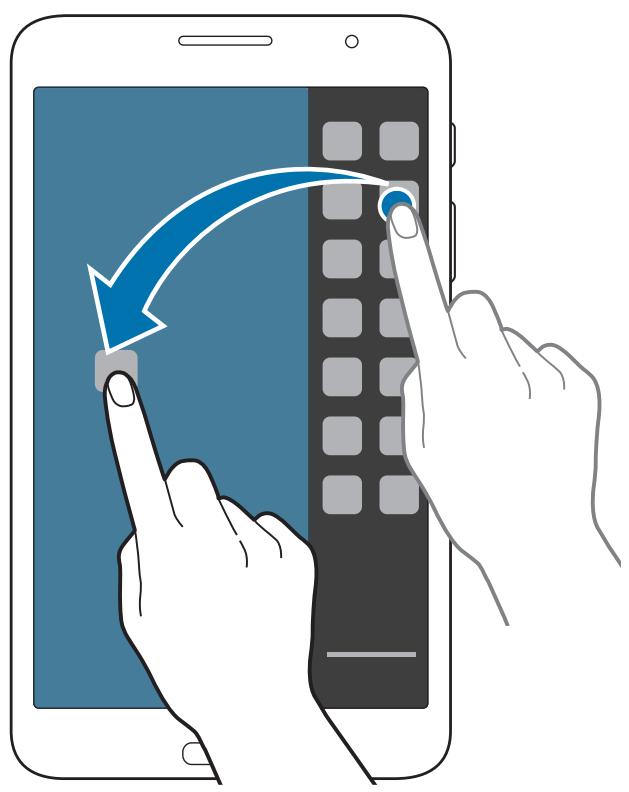 SAMSUNG SM-T235 - Launching applications in a split screen Multi Window - 2