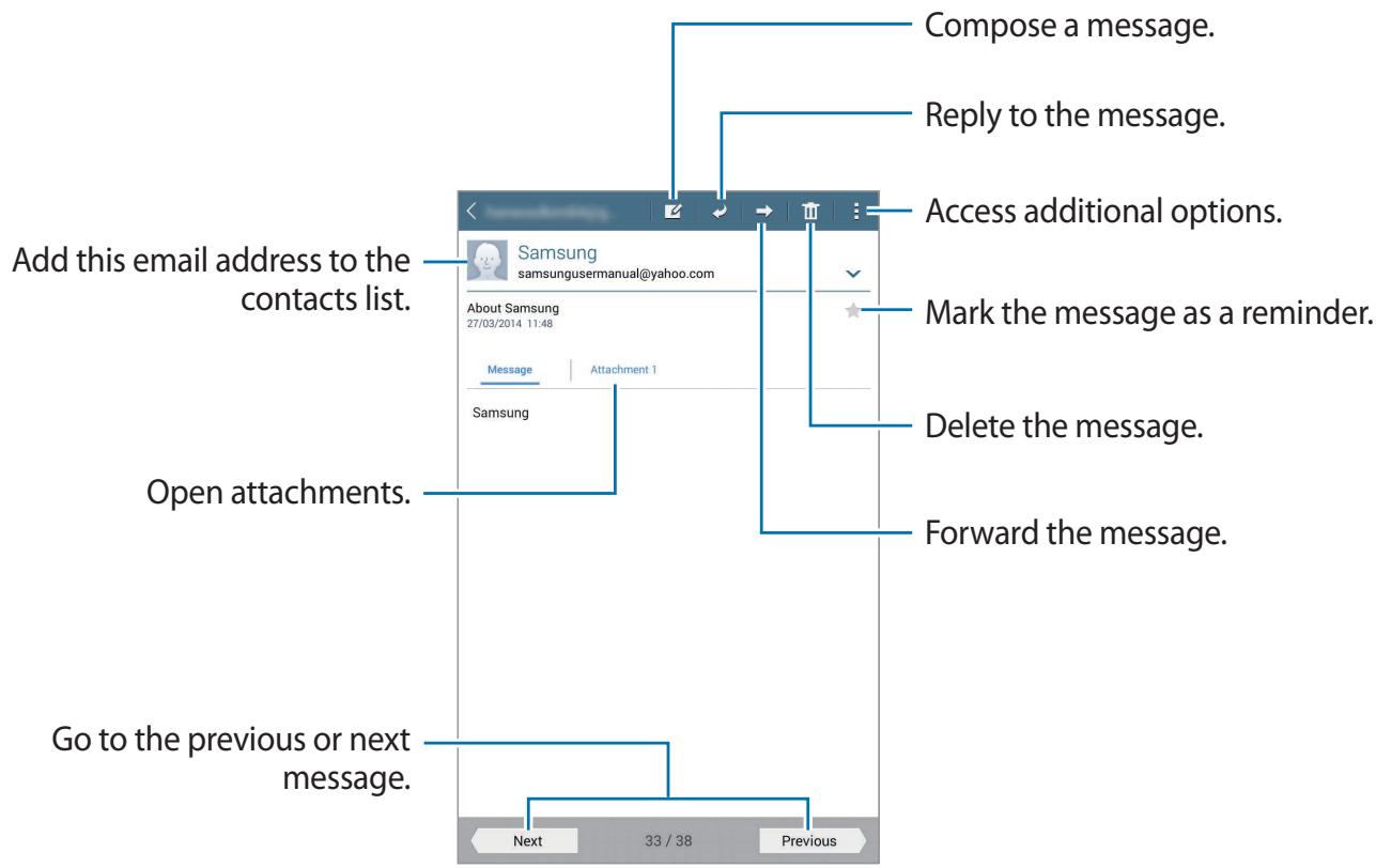 SAMSUNG SM-T235 - Reading messages - 1
