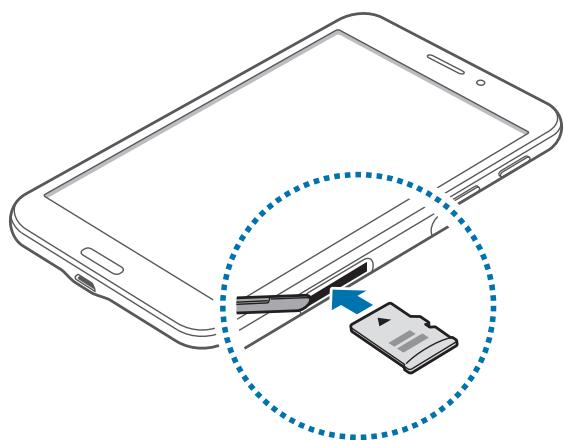 SAMSUNG SM-T235 - Inserting a memory card - 2