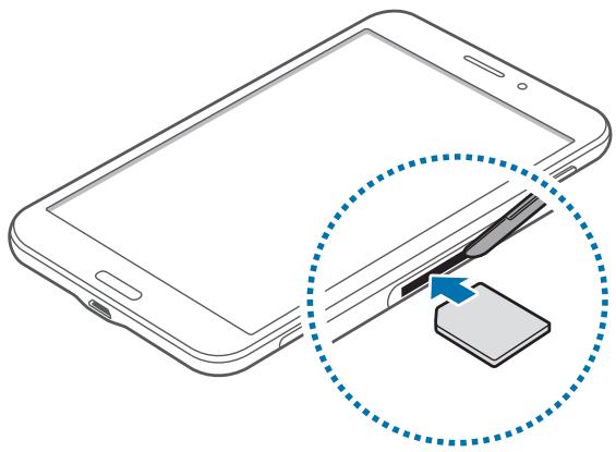 SAMSUNG SM-T235 - Installing the SIM or USIM card - 2