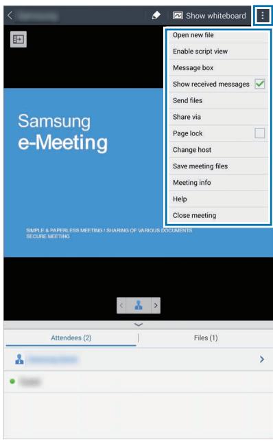 SAMSUNG SM-T325 - Using additional options - 1