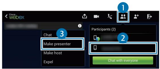 SAMSUNG SM-T325 - Changing the presenter - 1
