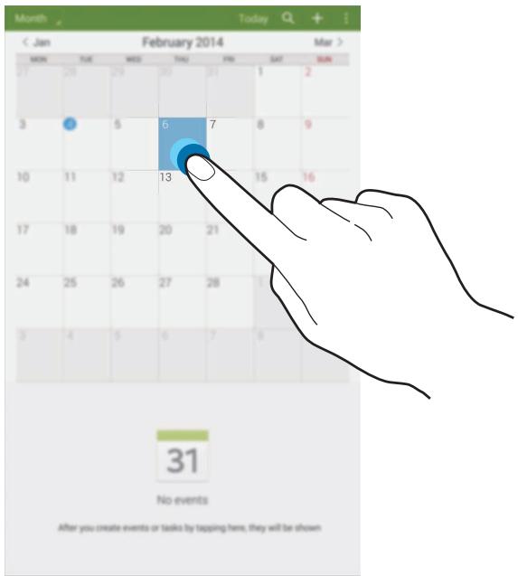 SAMSUNG SM-T325 - Creating events or tasks - 1