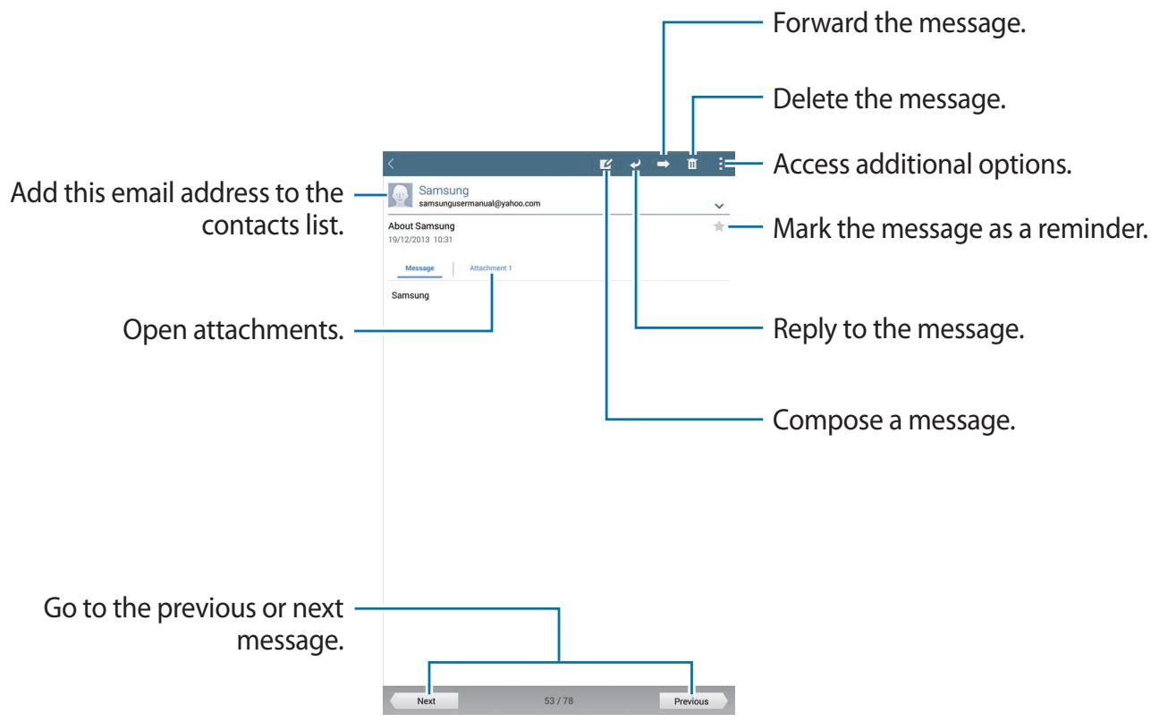 SAMSUNG SM-T325 - Reading messages - 1