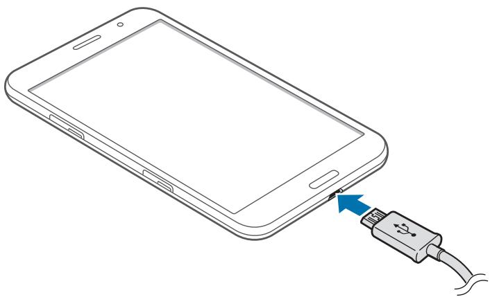 SAMSUNG SM-T325 - Charging with the charger - 1