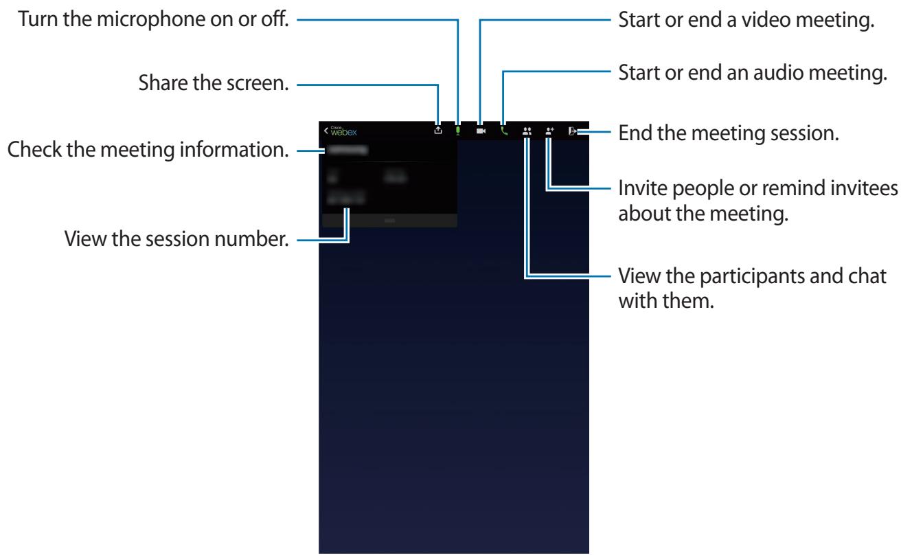 SAMSUNG SM-T325 - Creating a meeting session - 3