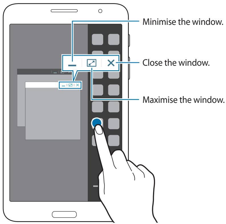 SAMSUNG SM-T325 - Tap an application icon on the Multi Window tray. - 1