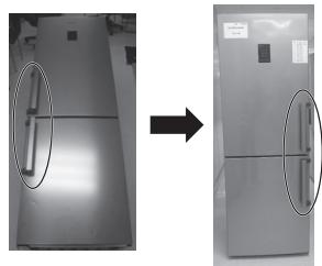 SAMSUNG RB3EJ5200WW - Démontage de la porte du réfrigerateur - 30