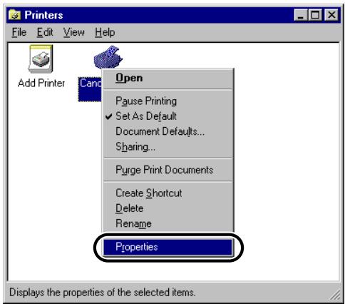 CANON EB-65 - Open the Printer Properties dialog box. - 1