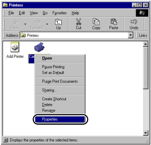 CANON EB-65 - Open the Printer Properties dialog box. - 1
