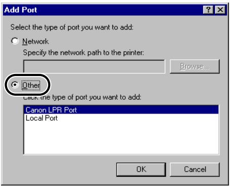 CANON EB-65 - Specify the Port settings. - 1