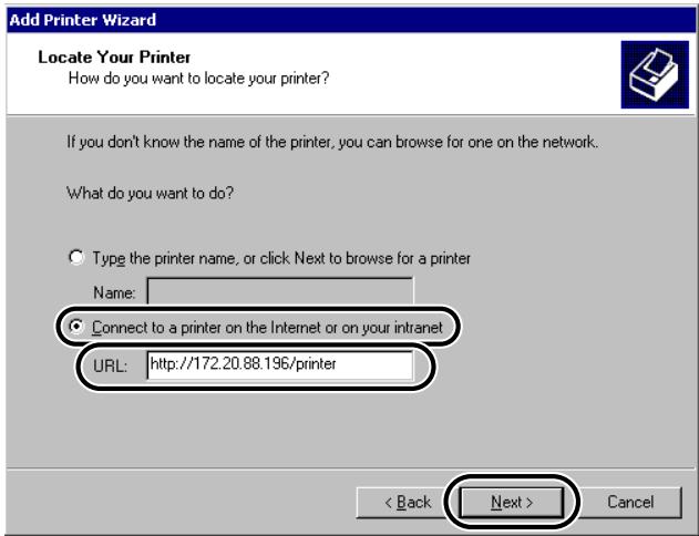 CANON EB-65 - Enter the URL of your printer. - 1