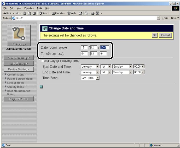 CANON REMOTE - Enter date and time. - 1