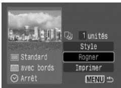 CANON PICTBRIDGE - Définition de la zone d'impression (Rogner) - 1