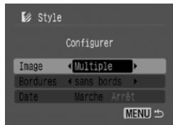 CANON PICTBRIDGE - Selectionnez [Image], [Bordures] ou [Date]. - 1