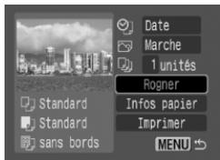 CANON PICTBRIDGE - Définition de la zone d'impression (Rogner) - 1