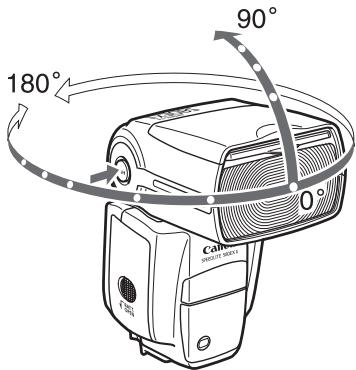 CANON SPEEDLITE 580EX II - 設定反射方向 - 1
