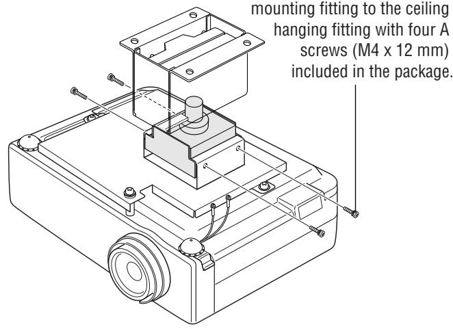CANON LV-7215 - Measures to prevent the projector from falling - 2
