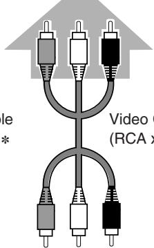 CANON LV-X2 - Cables used for connection (\* = Cable is not supplied with this projector.) - 6