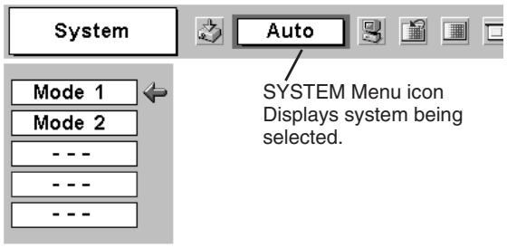 CANON LV-X2 - SELECT THE COMPUTER SYSTEM MANUALLY - 1