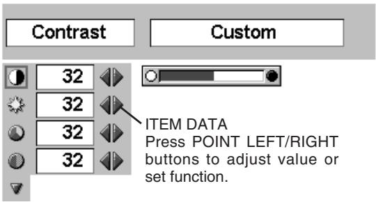 CANON LV-X2 - Control or adjust item through ON-SCREEN MENU - 3