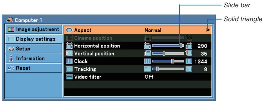 CANON LV-X7 - ① Using the Menus - 7