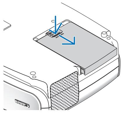 CANON LV-X7 - Remove the lamp cover. - 1