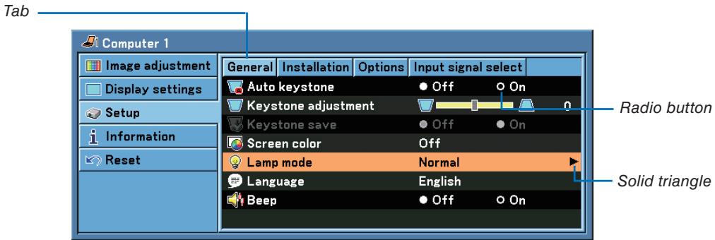 CANON LV-X7 - ② Menu Elements - 2