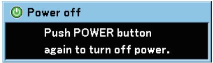 CANON LV-X7 - To turn off the projector: - 1