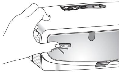 CANON LV-X7 - Release your hold and turn the logo upside down. - 1