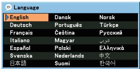 CANON LV-X7 - To select a menu language, follow these steps: - 1